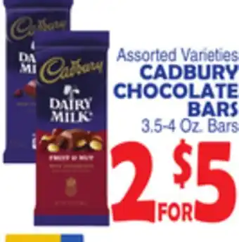 Bravo Supermarkets CADBURY CHOCOLATE BARS offer