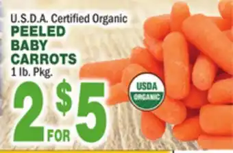 Bravo Supermarkets PEELED BABY CARROTS offer