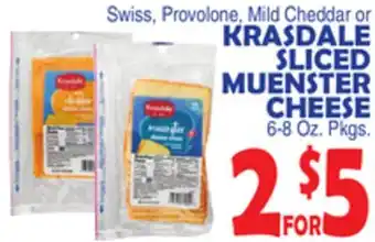 Bravo Supermarkets KRASDALE SLICED MUENSTER CHEESE offer