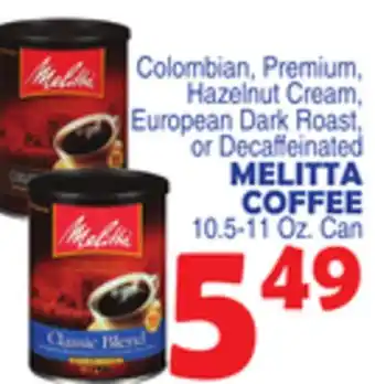 Bravo Supermarkets MELITTA COFFEE offer