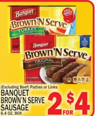 C Town BANQUET BROWN'N SERVE SAUSAGE offer