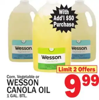 C Town WESSON CANOLA OIL offer