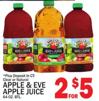 C Town APPLE & EVE APPLE JUICE offer