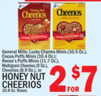 C Town HONEY NUT CHEERIOS offer