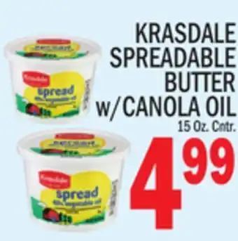 C Town KRASDALE SPREADABLE BUTTER w/CANOLA OIL offer