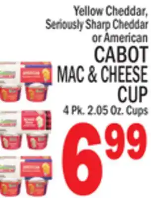 C Town American CABOT MAC & CHEESE CUP offer