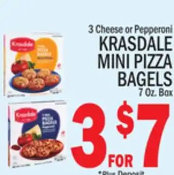C Town KRASDALE MINI PIZZA BAGELS offer