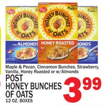 C Town POST HONEY BUNCHES OF OATS offer