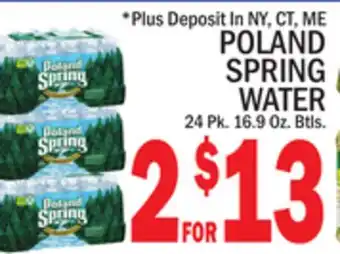 C Town POLAND SPRING WATER offer