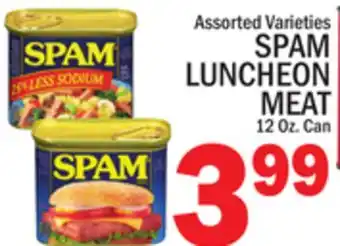 C Town SPAM LUNCHEON MEAT offer