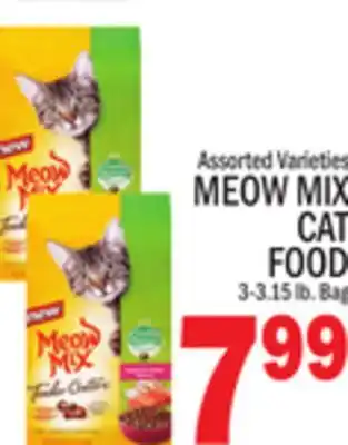 C Town MEOW MIX CAT FOOD offer