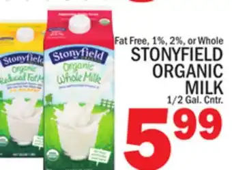 C Town STONYFIELD ORGANIC MILK offer