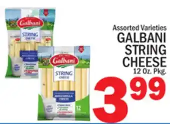 C Town GALBANI STRING CHEESE, 12 Oz. Pkg offer