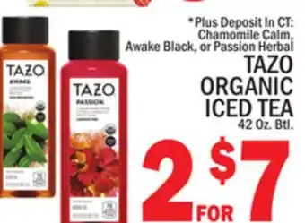 C Town TAZO ORGANIC ICED TEA offer