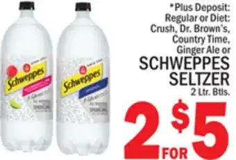 C Town SCHWEPPES SELTZER offer