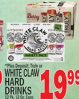 C Town WHITE CLAW HARD DRINKS offer