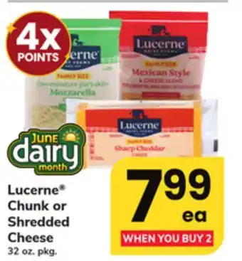 ACME Lucerne Chunk or Shredded Cheese offer