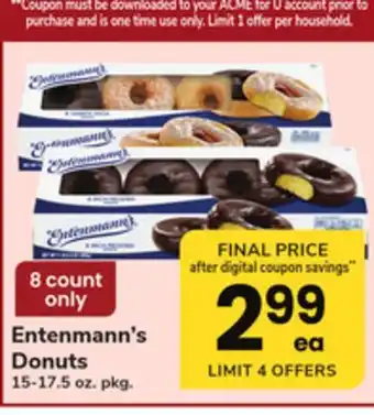 ACME Entenmann's Donuts offer