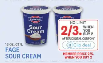 Kings Food Markets FAGE SOUR CREAM offer