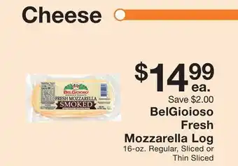 Fairway Store Market BelGioioso Fresh Mozzarella Log offer