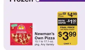 Fairway Store Market Newman's Own Pizza offer