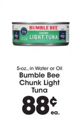 Price Rite Bumble Bee Chunk Light Tuna offer