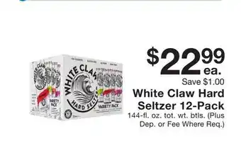 Fairway Store Market White Claw Hard Seltzer 12-Pack offer