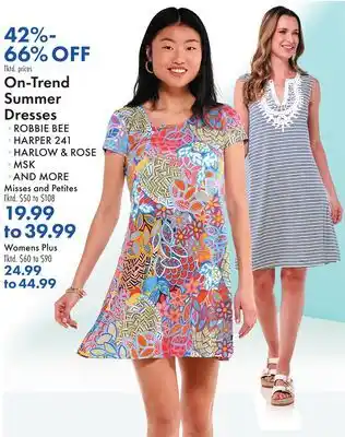 Boscov's On-Trend Summer Dresses offer