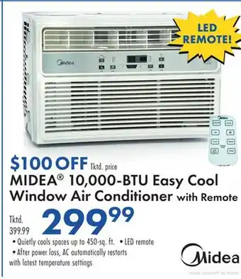 Boscov's MIDEA 10,000-BTU Easy Cool 10,000-BTU Easy Cool Window Air Conditioner with Remote offer