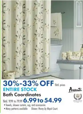 Boscov's Bath Coordinates offer