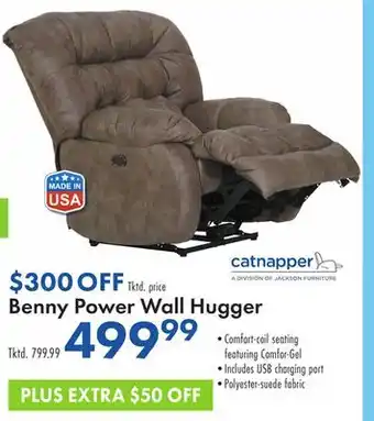 Boscov's Benny Power Wall Hugger offer