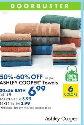 Boscov's ASHLEY COOPER Towels offer