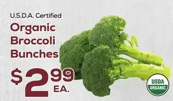 DeCicco & Sons Organic Broccoli Bunches offer