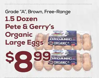 DeCicco & Sons Pete & Gerry's Organic Large Eggs offer
