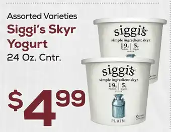 DeCicco & Sons Siggi's Skyr Yogurt offer