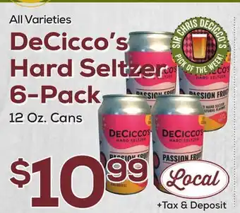 DeCicco & Sons DeCicco's Hard Seltzer 6-Pack offer