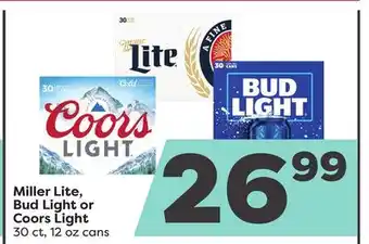 Weis Markets Miller Lite, Bud Light or Coors Light offer