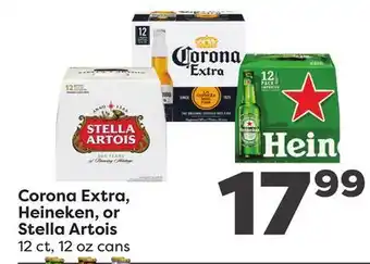 Weis Markets Corona Extra, Heineken, or Stella Artois offer