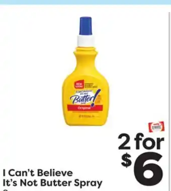 Weis Markets I Can't Believe It's Not Butter Spray offer
