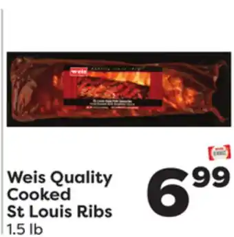 Weis Markets Weis Quality Cooked St Louis Ribs offer
