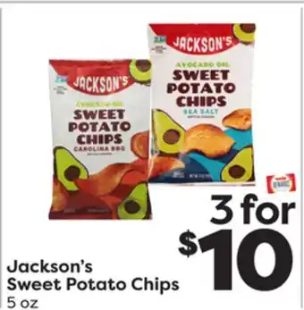 Weis Markets Jackson's Sweet Potato Chips offer