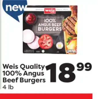 Weis Markets Weis Quality 100% Angus Beef Burgers offer