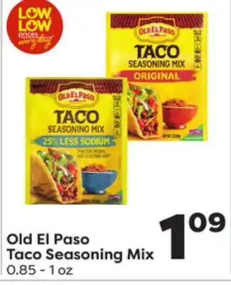 Weis Markets Old El Paso Taco Seasoning Mix offer