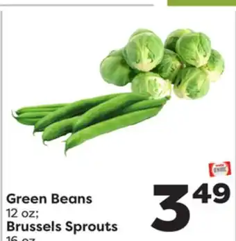 Weis Markets Green Beans 12 oz Brussels Sprouts 16 oz offer