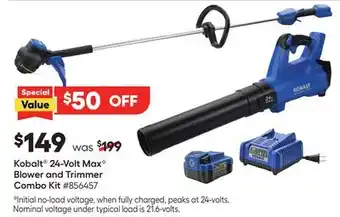 Lowe's 24-Volt Max❖ Blower and Trimmer Combo Kit offer