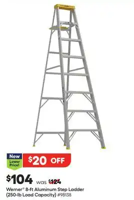 Lowe's 8-ft Aluminum Step Ladder (250-lb Load Capacity) offer