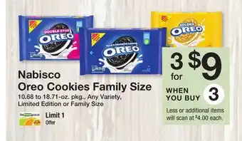 The Fresh Grocer Oreo Cookies Family Size offer