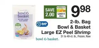 The Fresh Grocer 2-lb. Bag Large EZ Peel Shrimp offer