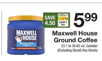 The Fresh Grocer Ground Coffee offer