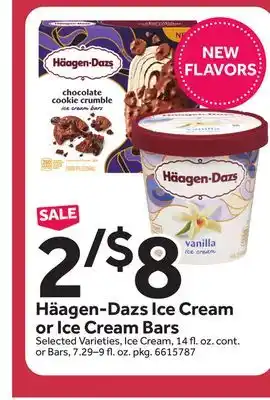 Stop&Shop Häagen-Dazs Ice Cream or Ice Cream Bars offer